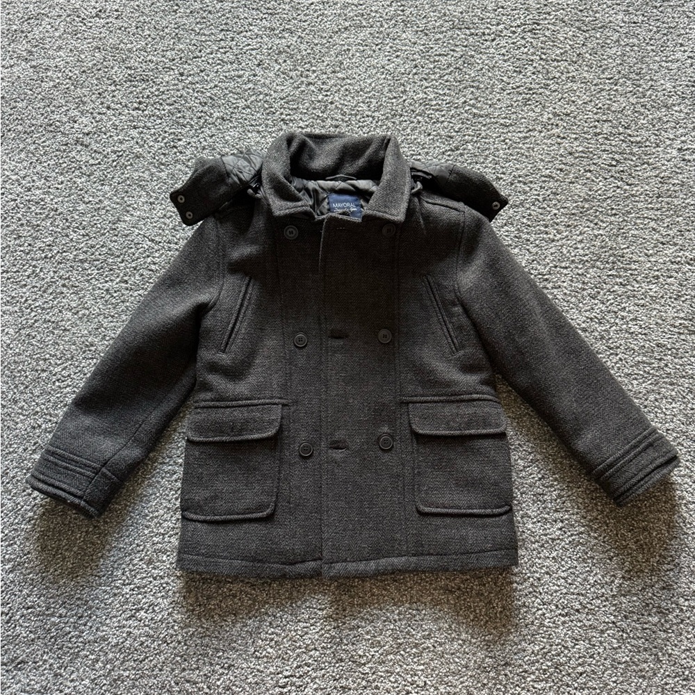 Mayoral Dark winter dress coat  size 7